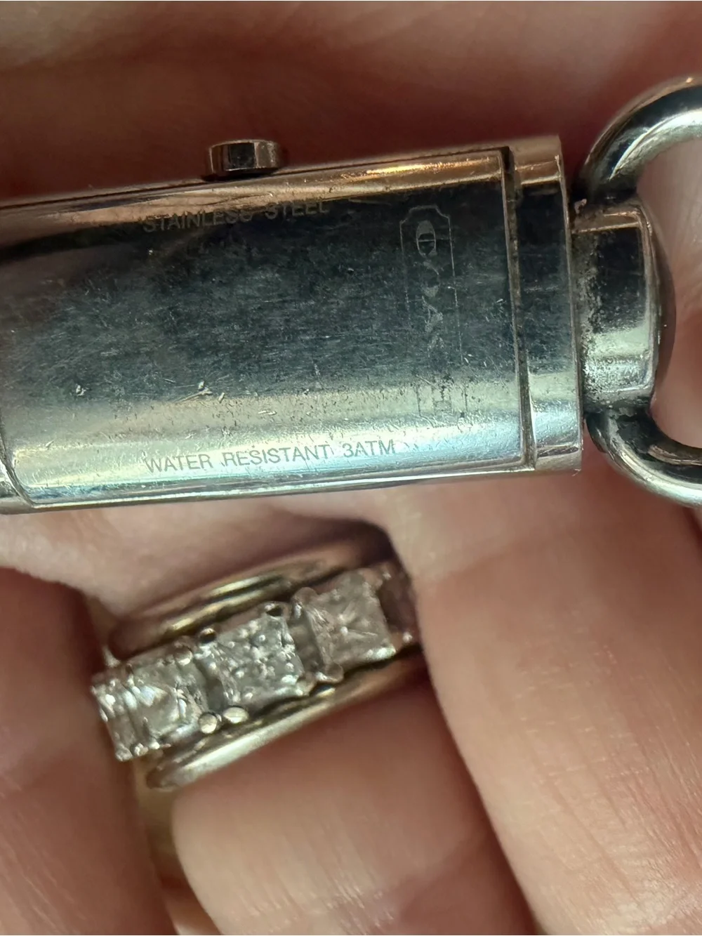 Coach Daphne Silver-Tone Rectangular Bracelet Watch
